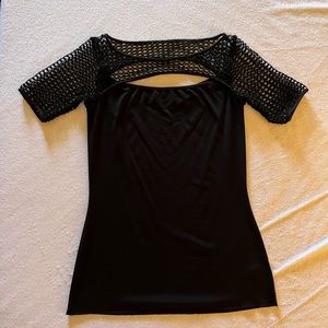 Bailey 44 Black Netting Top Chic& Sexy! Small